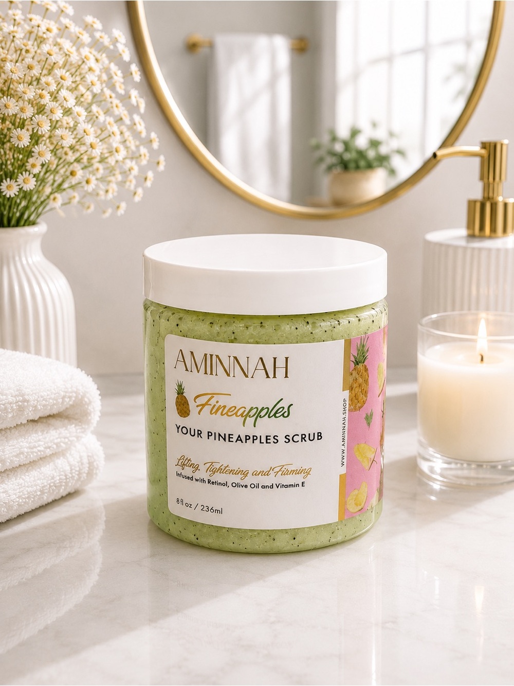 Aminnah Fineapples Pineapple Body Scrub